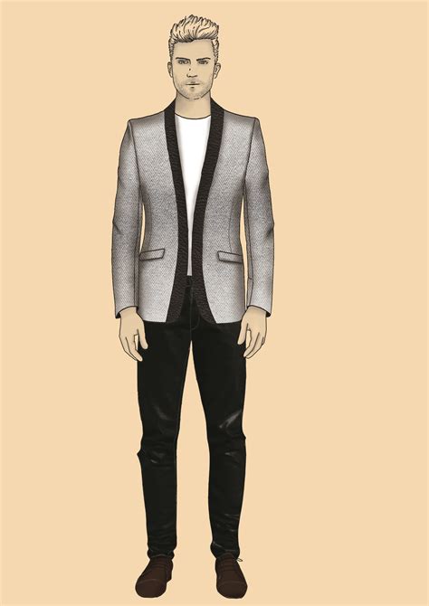 male fashion illustration